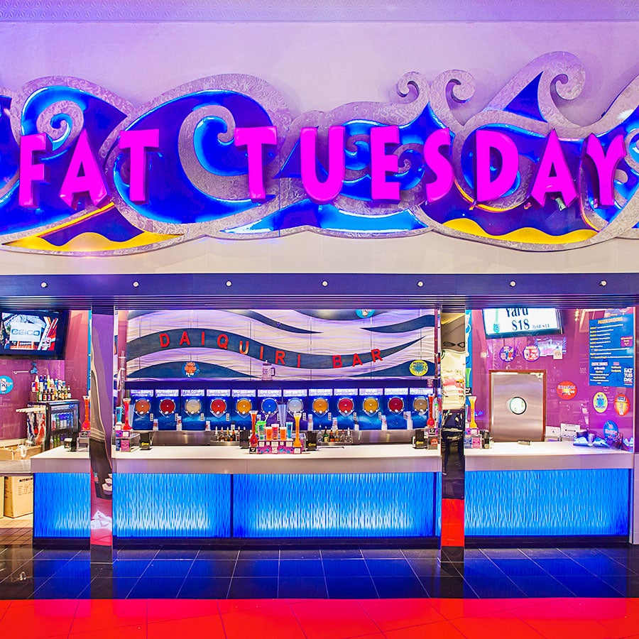 Fat Tuesday daiquiri bar located inside of Miracle Mile Shops