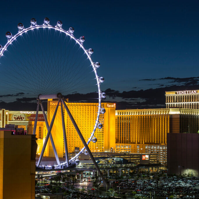 Ferris Wheel in Las Vegas at night